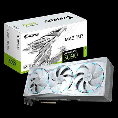 Gigabyte AORUS GeForce RTX 5090 Master (White) - Triple Fan GPU