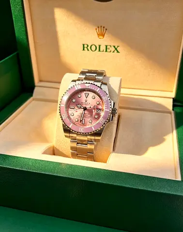 Rolex Oyster Perpetual Submariner with Pink Dial - Master Copy Watch With Full Box kit