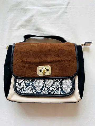 Sling Handle Handbag - Black Brown White - NEW/UNUSED