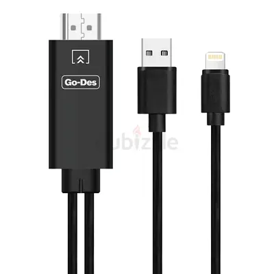 Go-Des GD-HM806 Lightning To HDMI Converter Cable(Musaffah Abu Dhabi)
