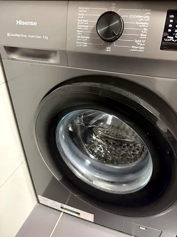 Hisense 8kg Front Load Washing Machine - Dark Grey, Good Condition