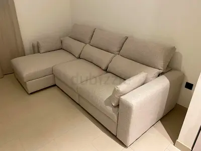 Ikea Eskilstuna L shape sofa bed with storage