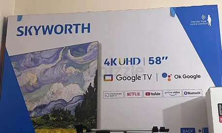 SKYWORTH TV - 58” 4KUHD Google TV - Urgent Sale