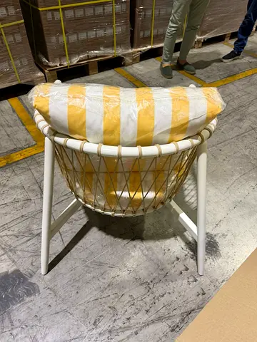 Mevcali Outdoor Lounge Chair with Summer Stripe Upholstery