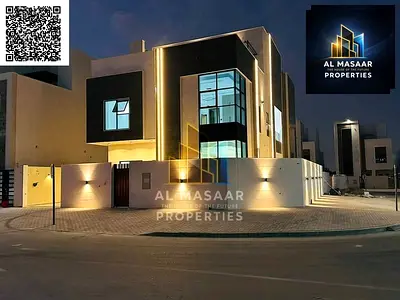 فيلا فاخرة للبيع، تجمع بين الأناقة والراحة والموقع المثالي في أحد أرقى الأحياء السكنية في عجمان.