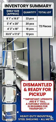 Heavy-Duty Industrial Steel Shelving