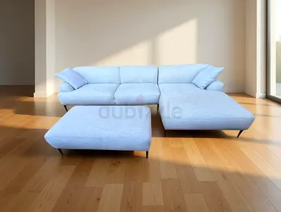 High quality The Loom collection L shape sofa with ottoman