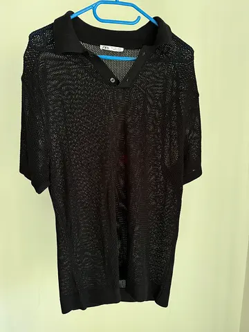 Zara Men Black Polo Size M