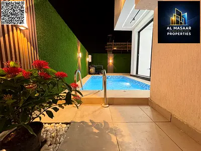 من أفخم فيلات عجمان بمسبح و رووف السعر شامل رسوم التسجيل و التمليك و قابل للتفاوض تملك حر لجميع الجنسيات