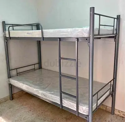 New Space Saving Heavy Duty Bunk Bed Silver for Home Use