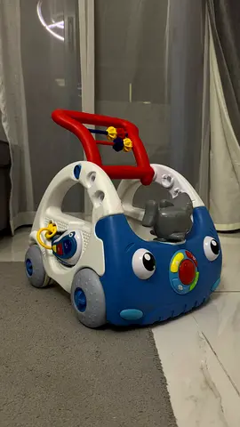 Kids Ride-On Push Car with Activity Toys - Blue