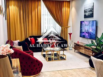 شقة مميزة للإيجار في برج ستايل بمنطقة التعاون غرفتين وصالة مساحه كبيرة ايجار 5500 شامل الإنترنت فقط تامين 1000 درهم