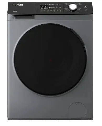 Hitachi Front Load Washing Machine - Grey, Good Condition