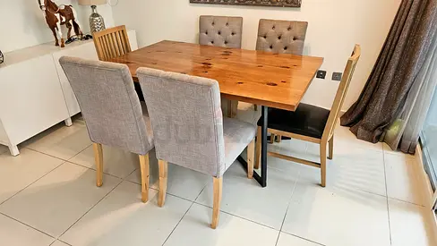 6 Seater Dining Table with Chairs