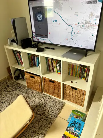 White Cube Storage Shelving Unit - Good Condition