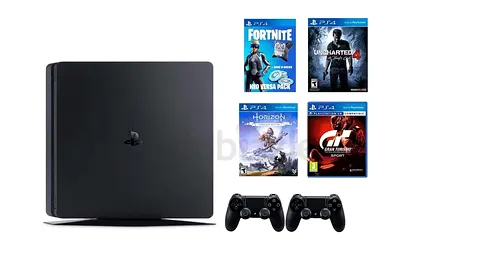 Sony PlayStation 4 - Slim - 500 GB with 2 Controller