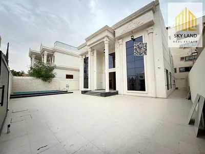 6 غرف ماستر مع رووف و مسبح و مصعد داخلى مساحة البناء7500 قدم بسعر شامل المكييفات مع تملك حر