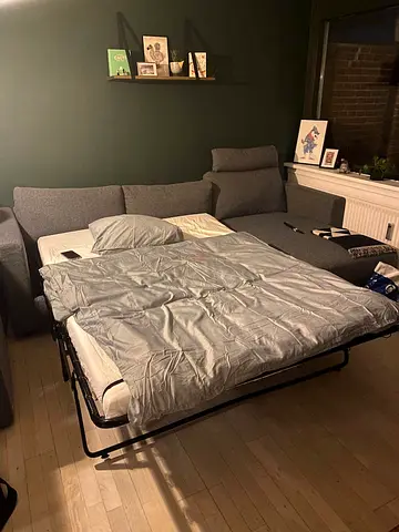 Ikea vimle L shape sofa bed with mattress