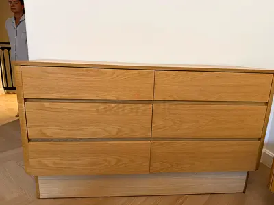 Home Centre Oak 6-Drawer Dresser / Chest - Excellent Condition
