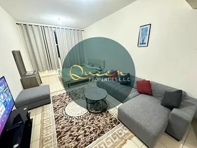 استوديو مفروش للإيجار الشهري في أبراج عجمان ون – عجمان