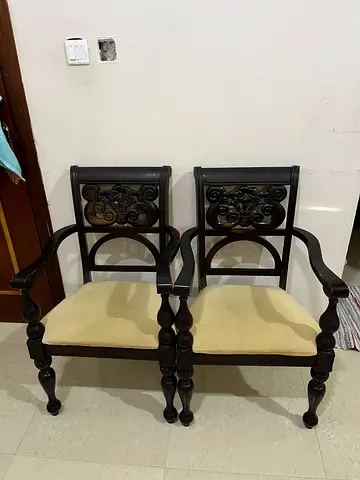 2 Wooden Dining Chair – Clean  Ready
