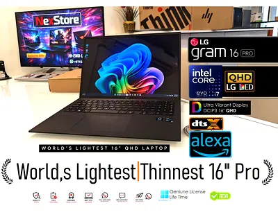 ● LG Gram 16Pro Alexa - Worlds Lightest 16 inch Ultra Performance Laptop xps zbook elite precis