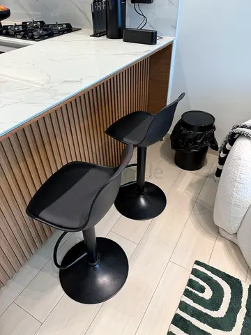 Black barstools