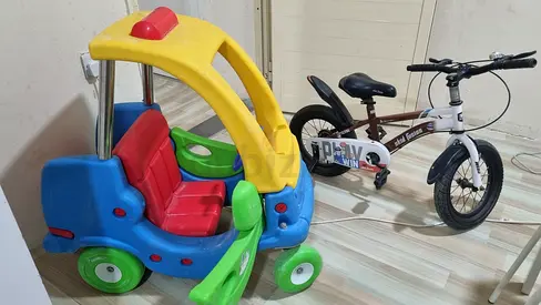 Bicycle and Cozy Coupe