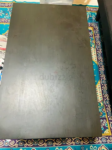 Black Rectangular Wooden Table Top / Small Coffee Table Surface
