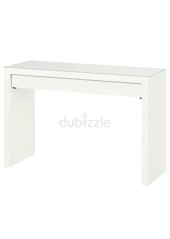 Simple White Console Table with Drawer
