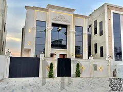 Villa for sale in Ajman | Al Helio 2 area | 5 bedrooms, majlis, 2 halls and roof | Freehold | Price