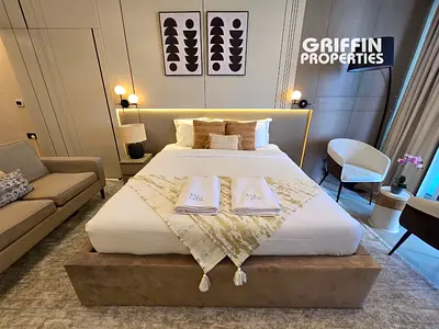 استوديو مفروش | إطلالة على المارينا والمدينة | لاجونا موفنبيك جي إل تي