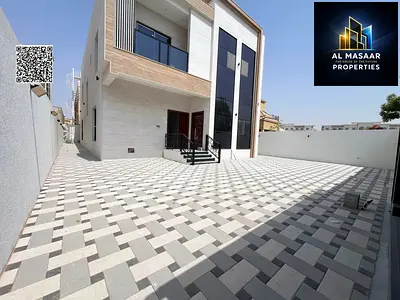 Luxury two-story villa with high-end finishes, 5000 sq ft, close to all services and the mosque, price negotiable.