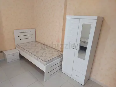 White Single Bed with Mattress, Wardrobe and Nightstand - Compact Bedroom Set