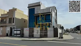 Luxury corner villa in Al Bahia, modern design, spacious layout, attractive price including fees