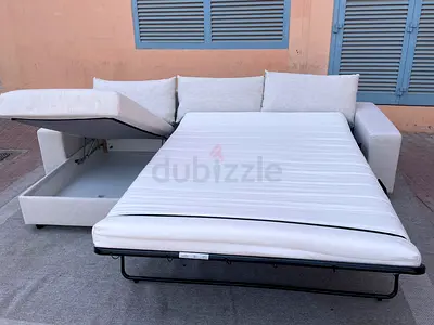 Ikea vimle L shape sofa bed Beige