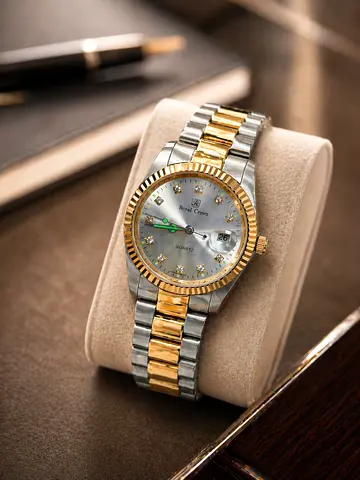 Royal Crown Luxury Watches Gray Dial Collection