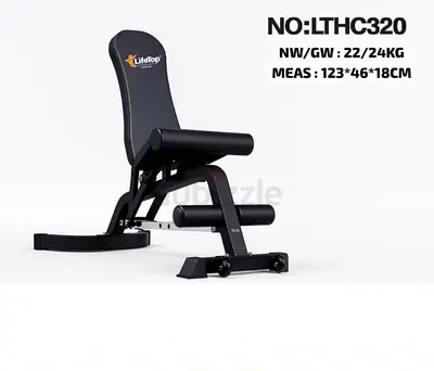 Adjustable Incline Decline Weight Bench with Leg Rollers - Lifetop LTHC320