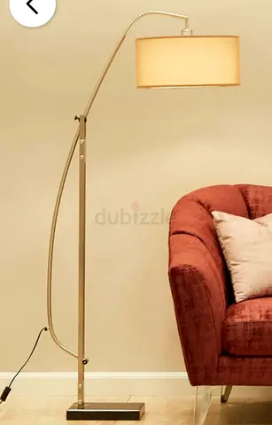 Metal arc floor lamp