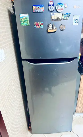 LG Silver Top-Freezer Refrigerator - Very Good Working Condition