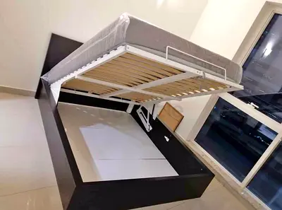 ‎Ikea king size hydraulic bed with Ikea mattress  ‎is available