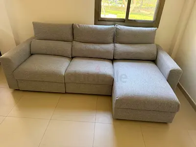 Ikea Eskilstuna L shape sofa bed with storage