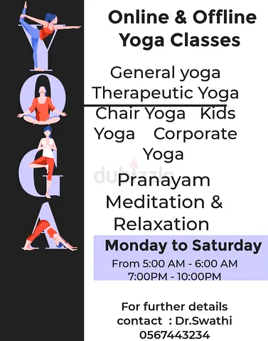 Online and offline yoga classes