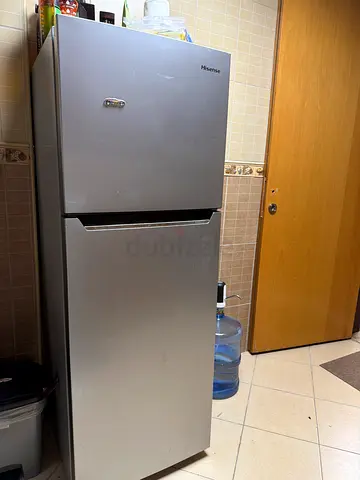 Silver Hisense Top-Freezer Refrigerator - Good Working Condition