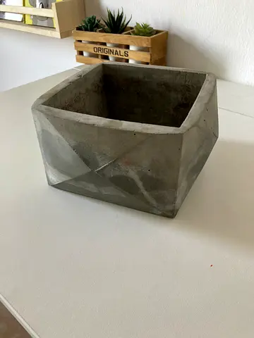 Aesthetic cement plant pot