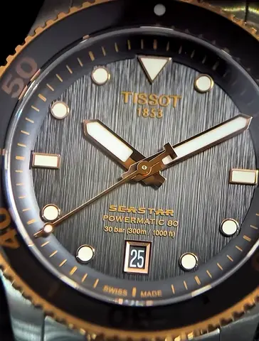 BRAND NEW Tissot Seastar 1000 Powermatic 80 - 40mm Rose Gold - Full Set Rivoli Warranty