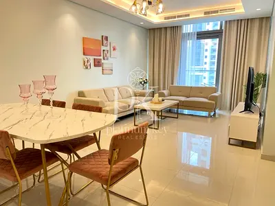 إطلالة على برج خليفة | شقة بغرفتي نوم | مفروشة | الخليج التجاري