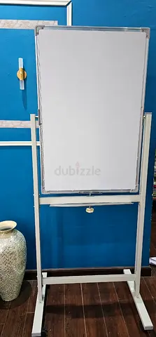 Adjustable Double-Sided Whiteboard on Stand — Mobile Office/Study Board