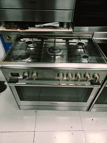 Stainless Steel Bosch 8th series Gas Cooker with Oven electric - 5 Burners