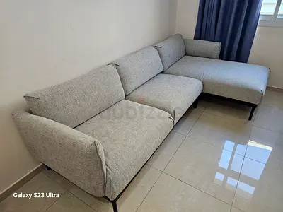 Ikea Applyard L shape sofa Gray